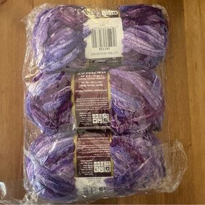 Plentiful Purple Ribbon Yarn 3-Pack